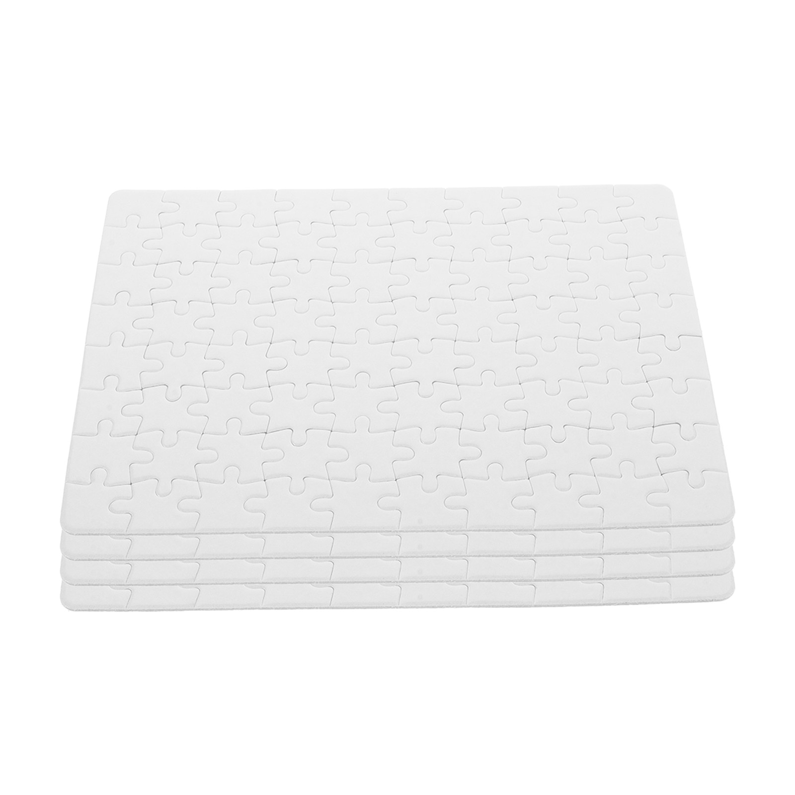 Puzzle Blank White - จิ๊กซอว์เปล่า 4 แผ่น สำหรับงานซับลิเมชั่น ถ่ายเทความร้อน DIY