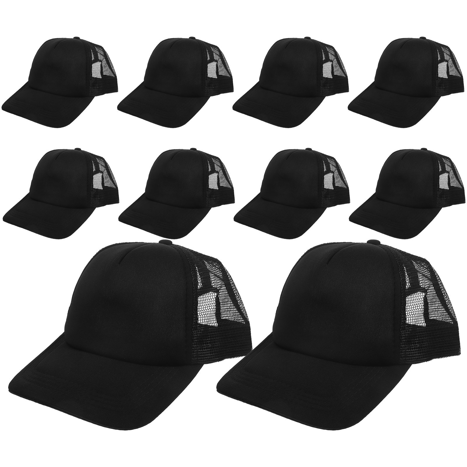 Hat Sublimation Blank - หมวกเบสบอลเปล่า 10 ชิ้น หมวกตาข่ายสำหรับงานซับลิเมชั่น DIY หมวกสำหรับงานถ่ายเทความร้อน