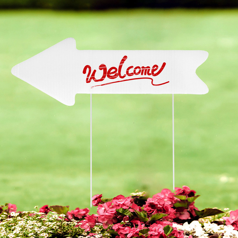 ป้ายสนามเปล่า 2 ชิ้น ลูกศรพลาส - Yard Sign Blank บทวิจารณ์และราคา