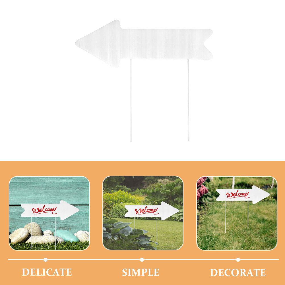 ป้ายสนามเปล่า 2 ชิ้น ลูกศรพลาส - Yard Sign Blank บทวิจารณ์และราคา