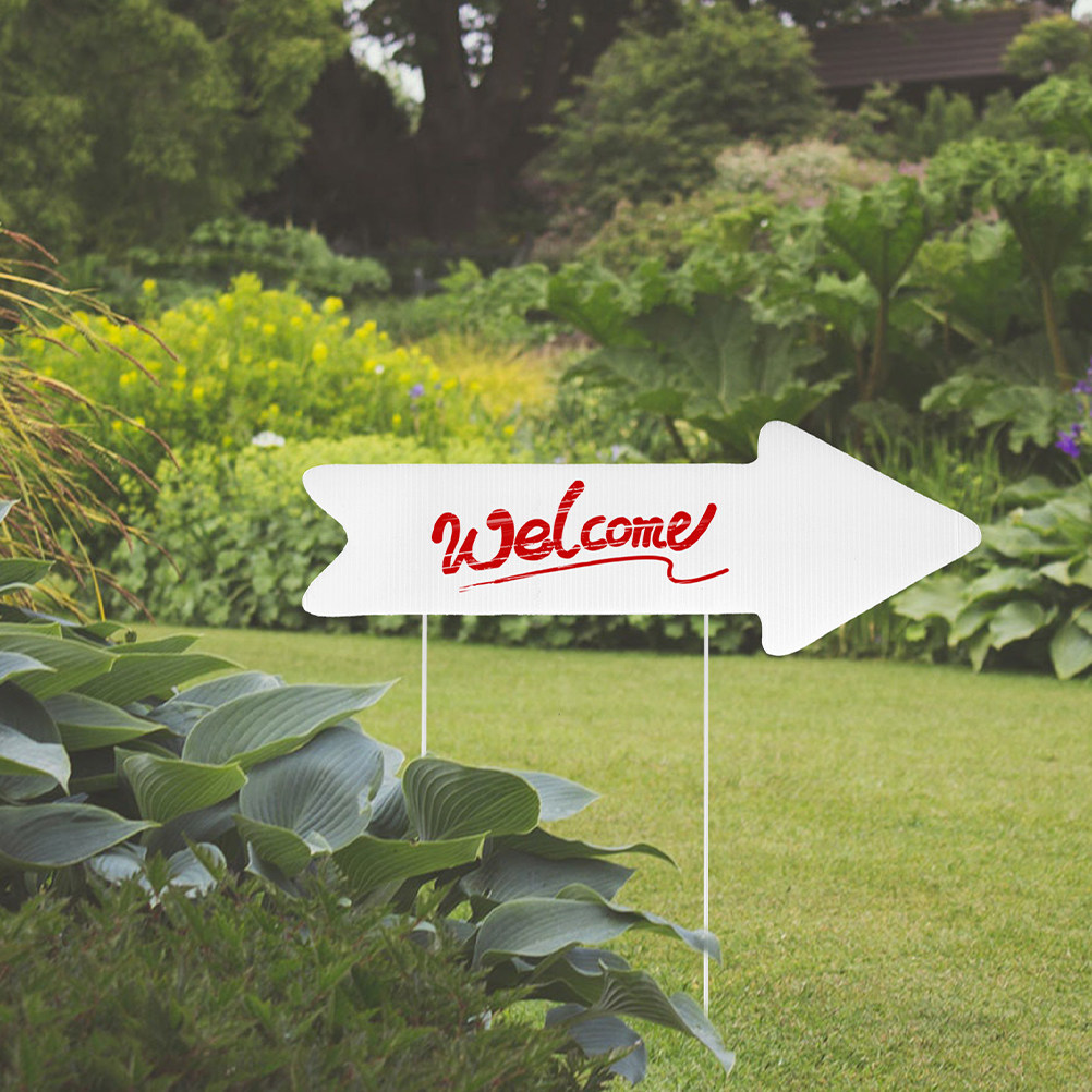 ป้ายสนามเปล่า 2 ชิ้น ลูกศรพลาส - Yard Sign Blank บทวิจารณ์และราคา