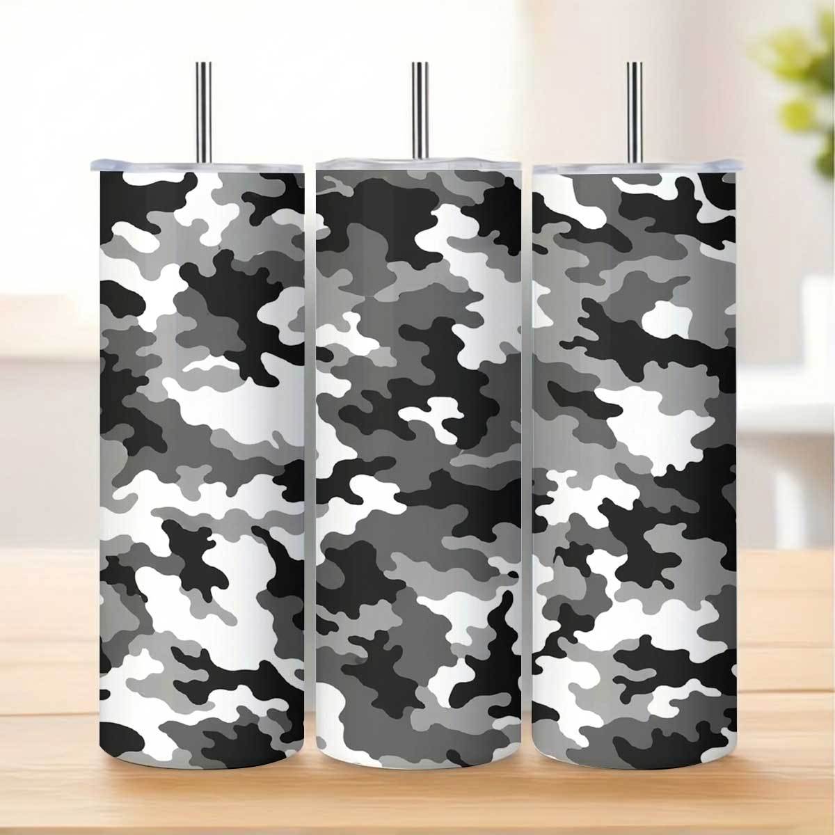 แก้วเก็บความเย็นสแตนเลสลายพราง - Tumbler 20Oz White บทวิจารณ์และราคา