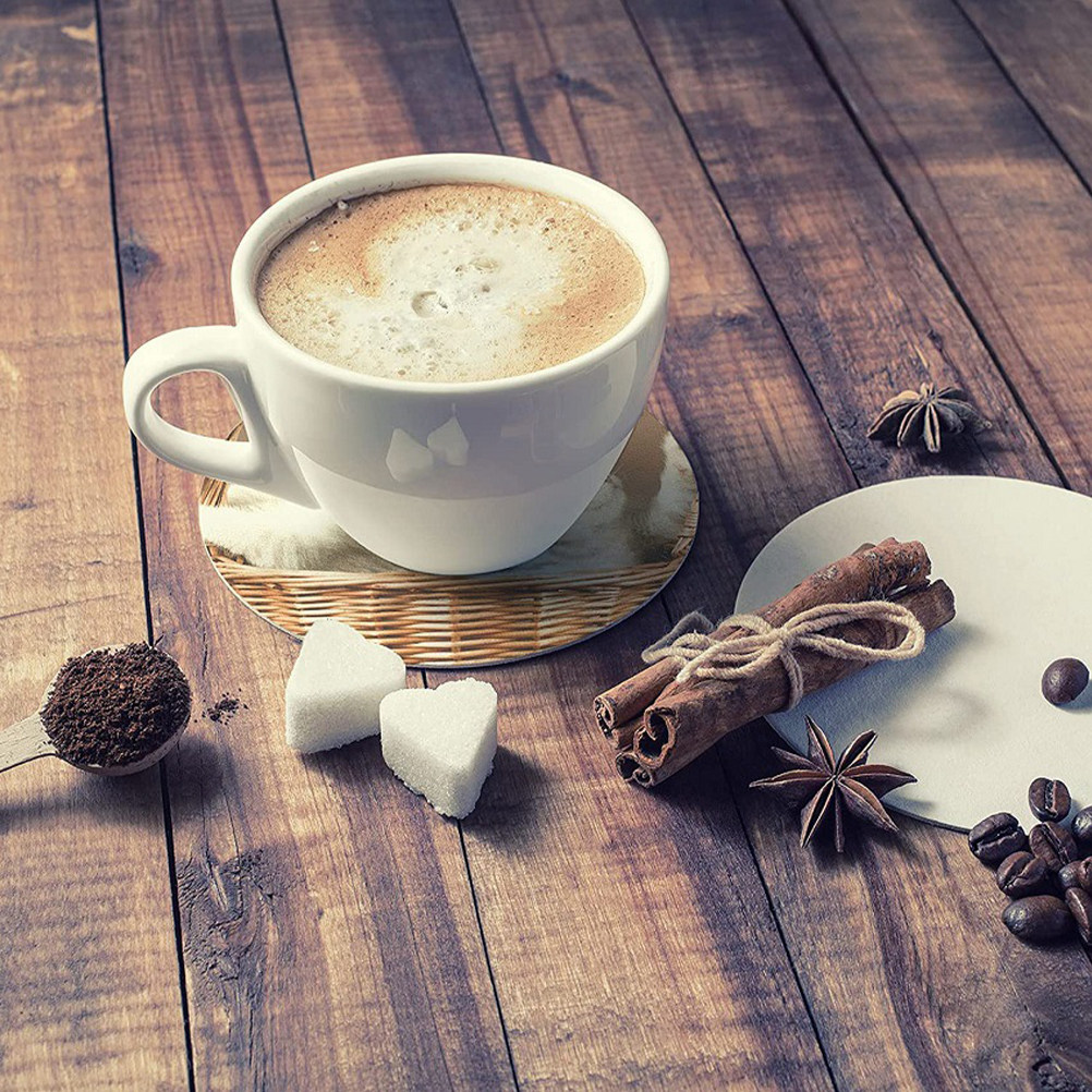 50 ชิ้น แผ่นรองแก้วเปล่าทรงกลม - Coaster Sublimation Blank บทวิจารณ์และราคา