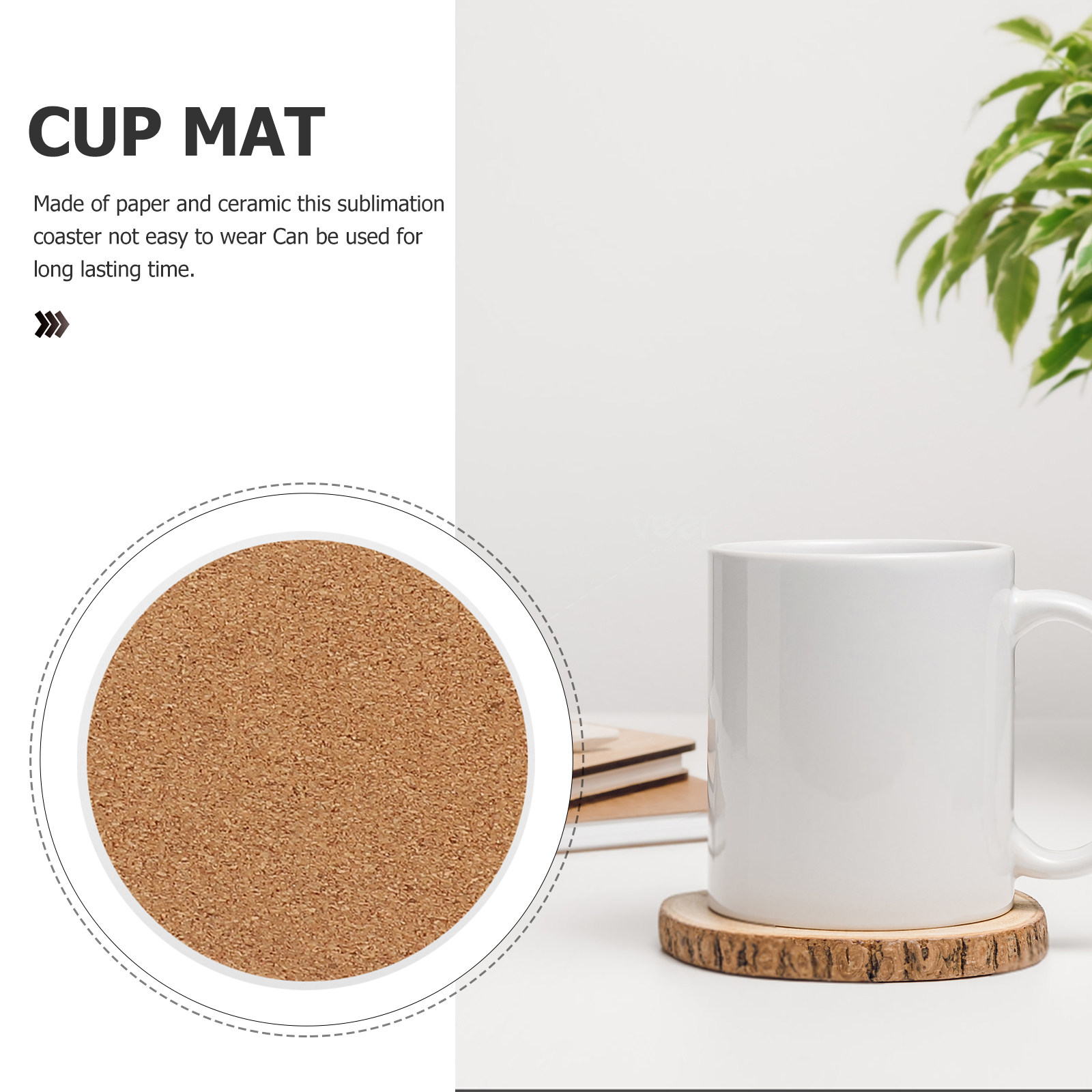 ชุดที่รองแก้วเซรามิกเปล่าสำหรั - Coaster Sublimation Blank บทวิจารณ์และราคา