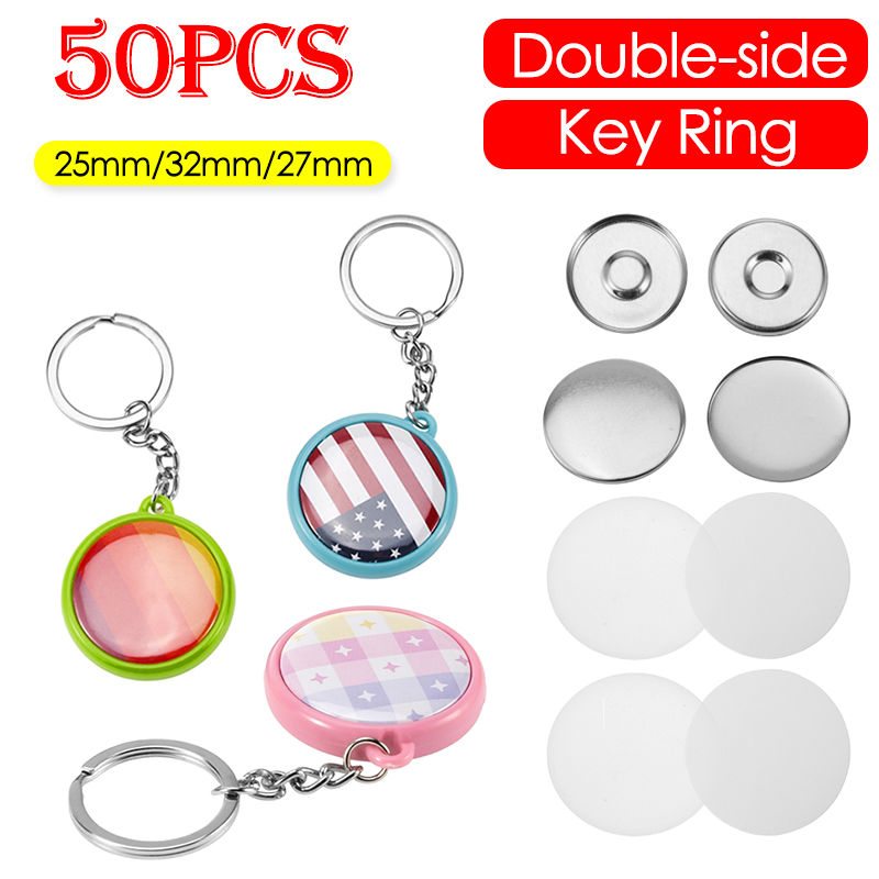 ชุดอุปกรณ์ทำป้ายพวงกุญแจแบบสอง - Button Badge Blank บทวิจารณ์และราคา