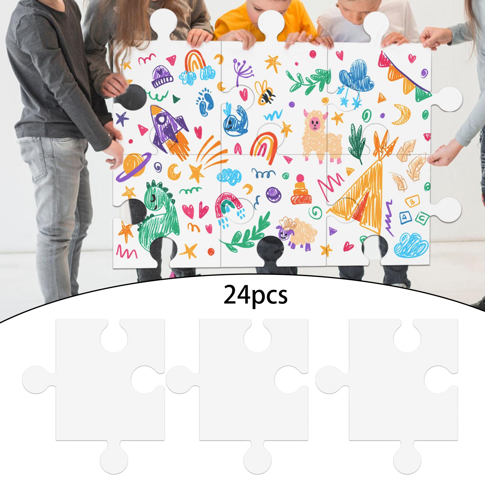 จิ๊กซอว์เปล่าสำหรับเด็กและผู้ใ - Puzzle Blank White บทวิจารณ์และราคา