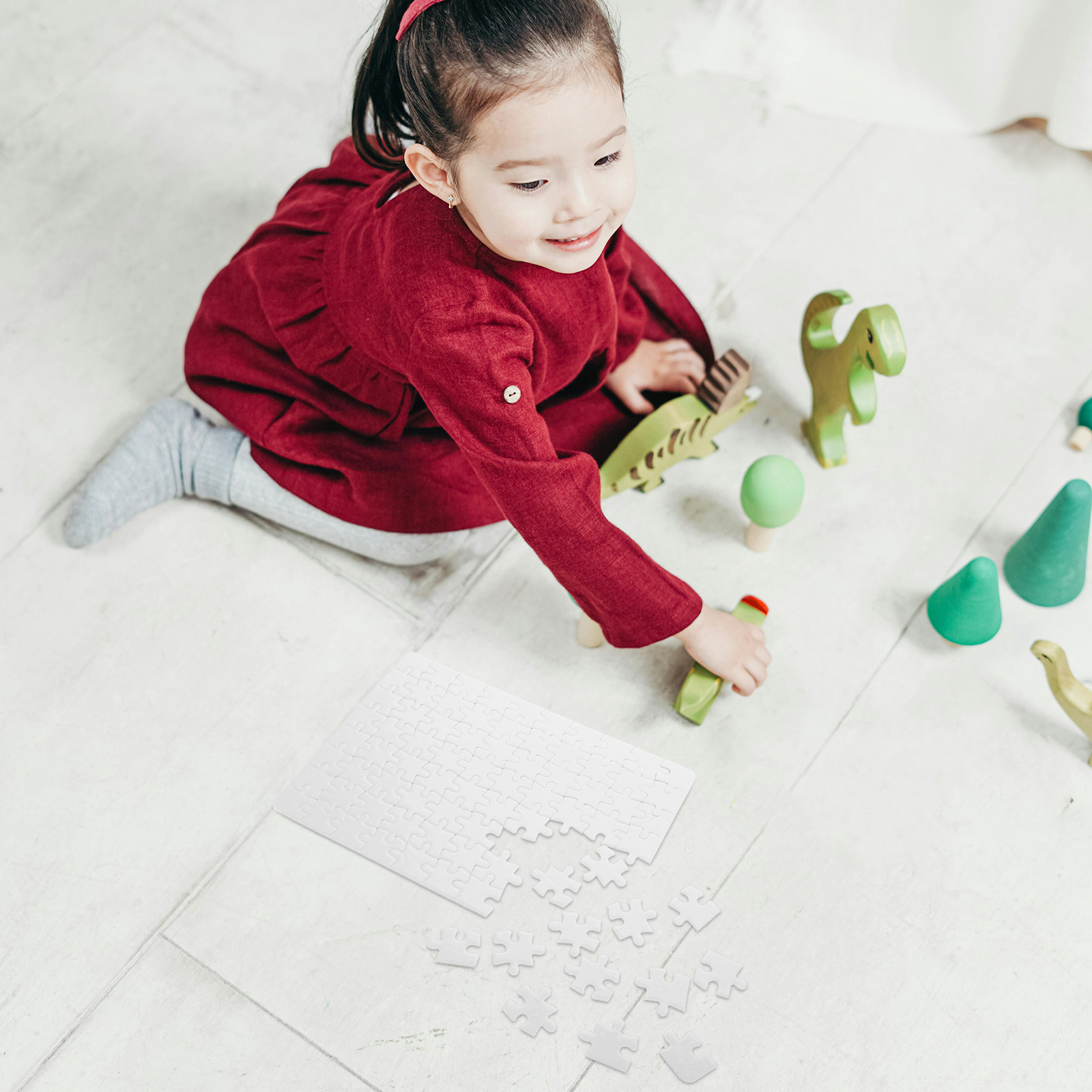 แผ่นจิ๊กซอว์เปล่าสีขาว 4 แผ่น  - Puzzle Blank White บทวิจารณ์และราคา